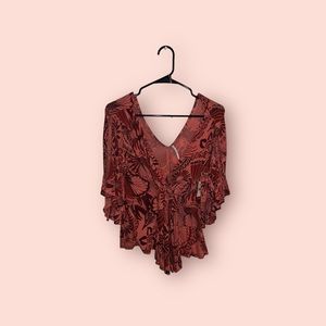 NWT FREE PEOPLE XS floral top